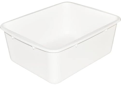 M-Plast Moser Wäschekorb, Weiß, 39x31x15,5 cm