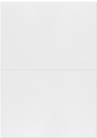 Mashpaper Perforiertes Papier 100 g/m² Weiß DIN A4 > 2x DIN A5-500 Blatt | Vorperforiertes Kopierpapier 21x29,7 cm - 1x Querperforiert - Hochwertiges Einzelblatt ohne Eindruck für Drucker