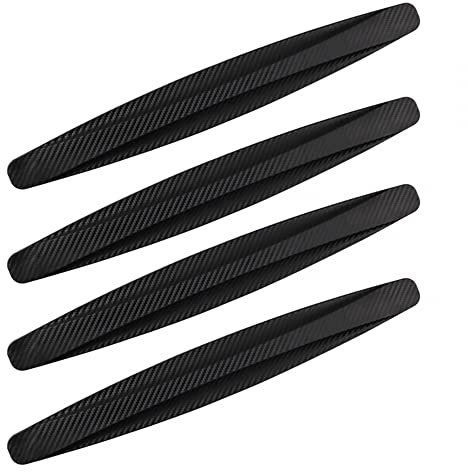 MiOYOOW 4PCS Universal Car Anti Collision Bumper, PVC Rubber, White, Black, Gray, Red, Front Back Corner Bumper Guard for Cars SUV Pickup Trucks