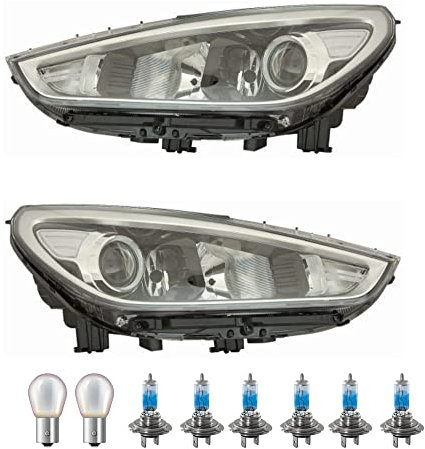 EISENFELS Set 106572219 erstellt mit Scheinwerfer links und rechts + OSRAM COOL BLUE INTENSE H7 Leuchtmittel kompatibel mit i30 PDE PD