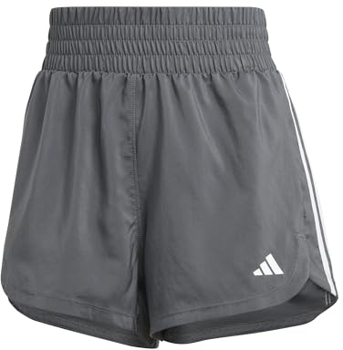 adidas Damen Pacer Training 3-Stripes Woven High-Rise Shorts, GRESIX/White, XS 3 inch