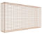 Gabion rouillé 200 cm x 100 cm x 30 cm (L x H x P), maille 5 cm x 5 cm, spirale