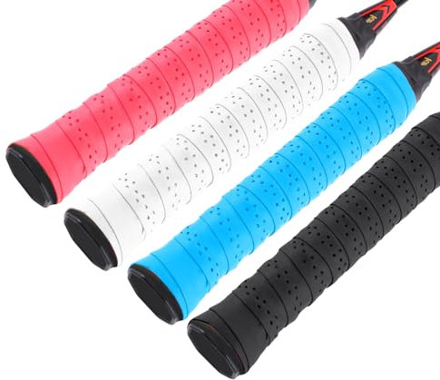Ouligay 4 pezzi antiscivolo racchetta da tennis Wrap per badminton e racquetball – Nastro antiscivolo ad alte prestazioni