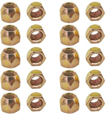 CGEAMDY 20 Pieces Wheel Nuts Tapered Collar 60°, Lug Rustproof Wheel Nut, Excellence Set of Alloy Wheel Nuts, Open Ended Bulge Lug Nuts, Replacement Wheels Nut Fororiginal Rim(M14x1.5)