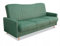 IMPAR24 Schlafsofa Lerma, Sofa mit Schlaffunktion und Bettkasten, Klappsofa, Schlafcouch mit Füßen aus Naturholz, Couch in Veloursstoff, Frabe: Grün
