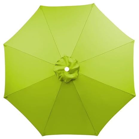 XRDSHY Sonnenschirm Ersatzbezug 3m 8 Streben, UV-Schutz Ampelschirm Bezug, Wasserdicht Schirmbezug Sonnenschirm Ersatzteile für Balkon, Garten, Pool und Strand, Grün