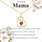 Cosie Lily Muttertagsgeschenk Anhänger für Frauen, Herz 925 Sterling Silber Damen, Kette Damen Gold, Schmuckgeschenke für Mama Ehefrauen, an Geburtstagen Weihnachten Erntedank