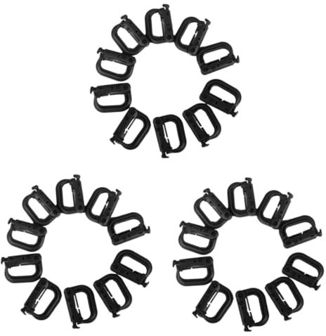 Kisangel 30 STK D-Ring d Ringe außen packtastic Rucksack Ousside Safety kummerbunde gurtband beemysafe entsprungen Schnallen Federn draussen Grimmlock Sicherheitsschnalle D-förmige Schnalle