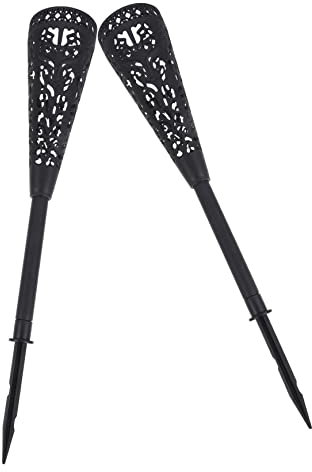 MUCKLILY 2stücke Friedhofsblumenvasen Mit Spikes Blumenhalter Für Friedhöfe Grabvasen Aus Kunststoff Wetterfeste Gedenkvasen Mit Hohl-Design Für Kunstblumen Und Grabblumen