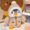 champracer Pinguin Kuscheltier, 25 cm Großes Stofftier-Plüschtier, Pinguin Plüschtier Geschenk für Mädchen, Kinder (Braun)