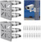 2 Pezzi Soporte Camara Vigilancia Soporte Camara Tapo Soporte De Montaje en Poste Vertical Soporte Camara Vigilancia Universal Soporte De Mástil Adecuado para Cámaras 20 Juegos de Tornillos y Tuercas