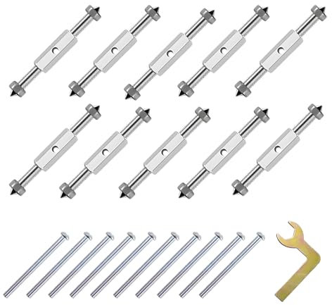 JXPXJMY 10 Pezzi 86 Tipo di Scatola di Interruttori a Muro Strumento di Riparazione per Elettricisti Scatola di Cavi a Muro Accessori di Montaggio Vite di Fissaggio (Argento)