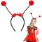 GEBETTER Marienkäfer Haarreif mit Bommeln Kostüm Mädchen Kinder Ladybug Kopfschmuck Party Accessoires Stirnband Haarband für Karneval Fasching Halloween (Haarreif)