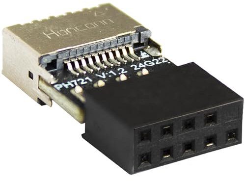 GBAuto USB 2.0 to USB 3.2 Gen 1 Header Adapter, for USB Adapter with Type E Key-A Female Front Panel Socket to 9-Pin Header Internal Conversion Adapter of Mainboard