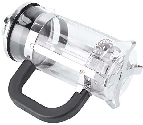 CRILSTYLEO Press Kaffeekocher Hitzebeständiger Teekocher Wiederverwendbare Kaffeepresse Für Tee Und Espresso Für Camping Und