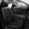 Chifeng Fit für Nissan Autositzbezüge Auto Vordersitz 2 Stück Set Wasserdicht PU Leder Autositzbezüge (schwarz)