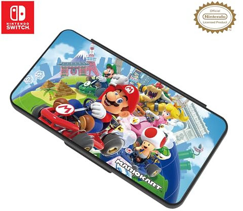 Game Traveler RDS Étui pour Cartes de Jeu Nintendo Switch Mario Kart pouvant contenir 24 Cartes de Jeu et 4 Cartes microSD