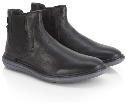 Catesby Truro Comfort Flex Premium Leather Mens Boots Comfort Padded Lightweight Durable Chelsea Boots for Men