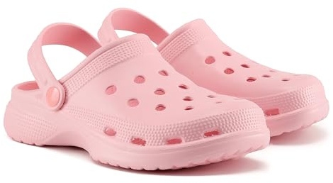 VIVASHOES Women’s Classic Clogs – Lightweight Waterproof Slip-On Shoes with Breathable Design & Strap – Comfortable Everyday Garden, Beach & Home Footwear – True to Size Good for Wide Fit