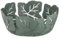 Baroni Home Cestino Portapane Decorativo in Metallo con Motivo Foglia, Design Moderno per Tavola e Cucina, Contenitore per Pane e Brioches, Linea Edera, 20x20x7 (Portapane)