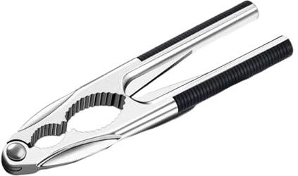 Bvizyelck Nussknacker Werkzeug - Rutschfester Ergonomischer Griff Küchenhelfer | Metall Walnuss Knacker Küchenwerkzeuge - für Haselnuss Meeresfrüchte Zuhause Restaurant Camping Wohnung Wohnheim Party