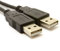 USB 2,0 24AWG A Zum A Männlich Zum Männlich High-Speed Schwarz Kabel 0,3 m 30 cm Kurzes [0.3 Meter/0,3m]