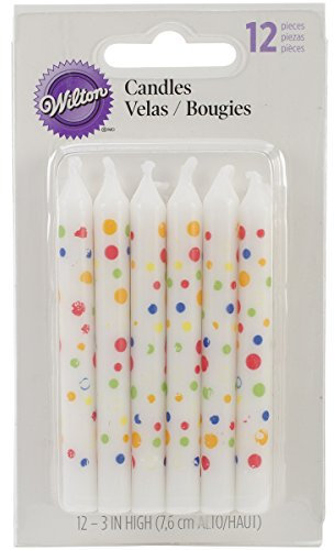 Wilton Kerzen, Sweet Dots Party, 12er-Pack