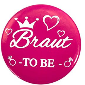 Oblique-Unique® Braut Hochzeit Junggesellenabschied Sticker Buttons (Braut to Be)