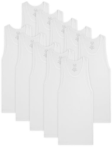 Fruit of the Loom Boys' Cotton Tank Top Undershirt (Multipack) - Multi - XL