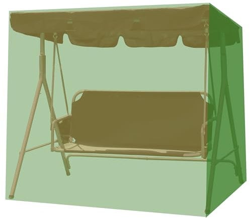 ASAB 3 Seater Heavy Duty Garden Swing Cover - Patio Outdoor Covers | Swing Chair Cover | Waterproof Furniture Cover - Weather Resistant Seat Protection