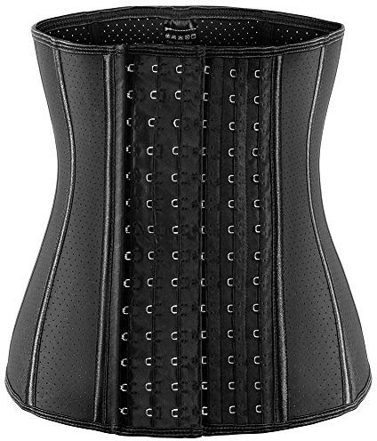 ECOWALSON Taillentrainer für Damen, Korsett, Bodyshaper, Mieder-Trimmer mit Stahlstäbchenverlängerung, XXX-SMALL