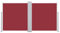 vidaXL Toldo Lateral retráctil Rojo 160x600 cm