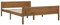 vidaXL Kiefernholz Massivholzbett Bettgestell Holzbett Futonbett Bett Doppelbett Bettrahmen mit Lattenrost Schlafzimmerbett Honigbraun 120x200cm