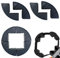 8Pcs Adjustable Corner Clamp Right Angle Clamps Picture Frame Clamp Woodworking Frame Clamp Strap Holder,for Picture Frames Cabinet Drawer(Excluding Woodworking Tool and Binding Belt)