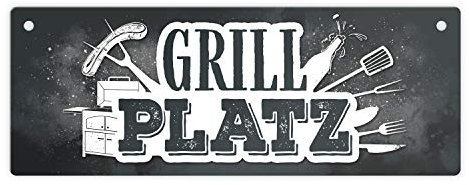 Grillplatz Metallschild XL