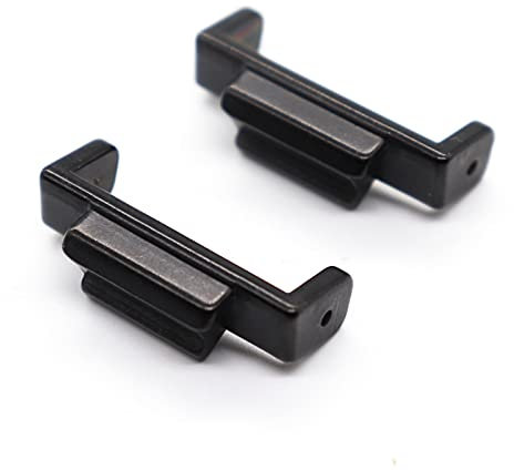 FaltschließE，DornschließE 22mm bis 16mm Edelstahl Watch Strap Adapter für Casio G-Shock DW5600 GA110-Anschlüsse Gshock-Uhrband-DIY-Konverter (Color : Black)
