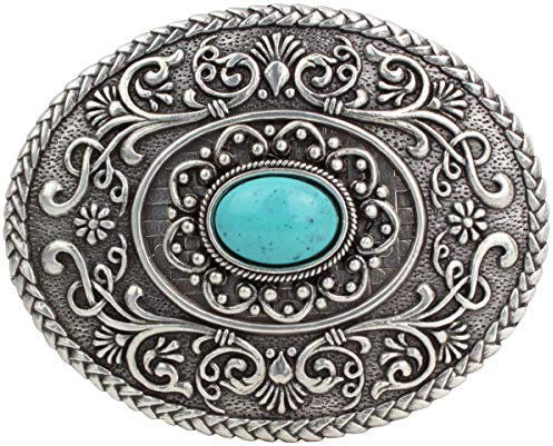 BELTINGER Gürtelschnalle Makatozanzan 4,0cm | Buckle Wechselschließe Gürtelschließe 40mm Massiv | Wechselgürtel bis 4cm | Silber