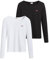 Levi's Women's Long-Sleeve 2-Pack Tee T-Shirt, Tea Caviar / White +, XS