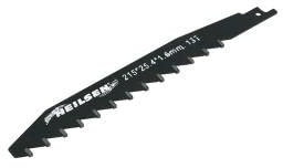 Neilsen CT3830 215mm (8.5 inches) Carbide Masonry Reciprocating Saw Blade | 13 TPI, 1.6mm Thickness | For Aerated Concrete Blocks, Low Aggregate Concrete, Masonry, and Abrasive Materials