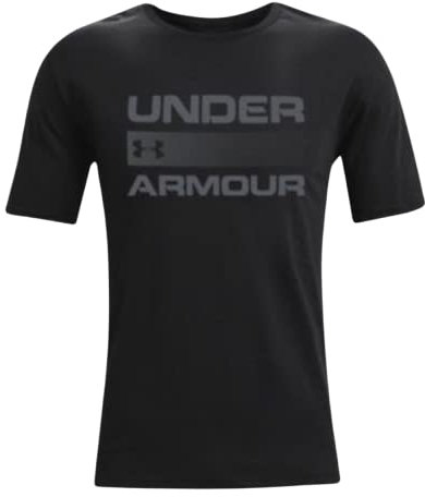 Under Armour Men's Team Issue Wordmark Short Sleeve T-Shirt, Black (001)/Grey, Medium