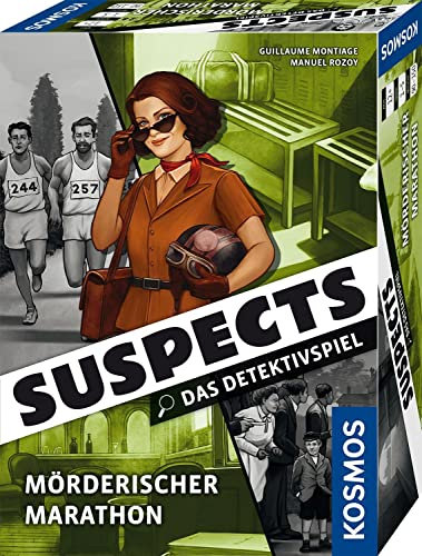 Kosmos 683641 Suspects - Mörderischer Marathon, Das Detektivspiel, Krimispiel, Hinweise sammeln, Mord-Fall lösen, ab 12 Jahren für 1-5 Personen