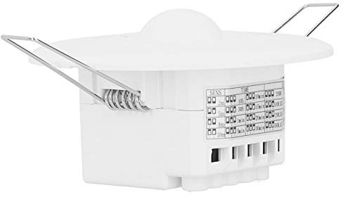 Motion Sensor Light Switch,360°,AC(110-240v) ,40A,Ceiling Sensor Recessed Adjustable Induction for LED Lights Fluorescent Incandescent,Ceiling Mount Occupancy Sensor High Sensitive Wall Switch