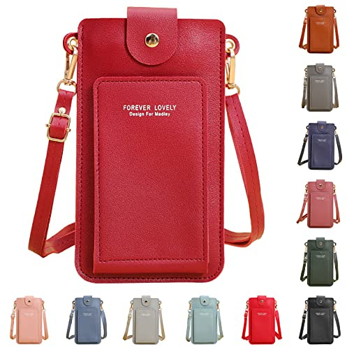 Générique Sac Bandoulière Femme，petit Sac Téléphone Portable Femme，porte Monnaie Portefeuille Femme，avec Bandoulière Réglable，fonctionne Avec La Plupart Des Smartphones