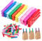 FONDOTIN 100 Pcs Wooden Clip Clothespins Decorative Clamps Snack Bag Clips Clothes Pin Queen Pin Paper Backdrop Clamp Clip Multi-purpose Clips Clothing Crafts Holder Photo Pin Scrapbook