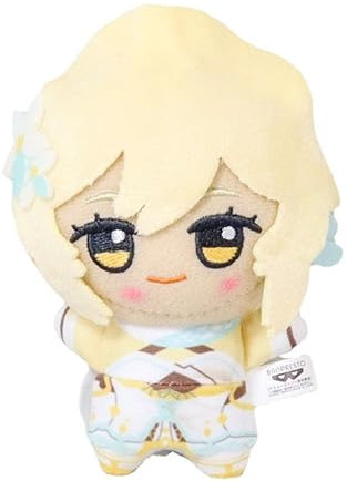 MayDee Genshin Figur Plüschtiere 10cm, Anime Figure Puppen Fans Kinder Geschenke Zimmer Party Dekoration, Genshin Plush Weiche Stoffpuppe (Lumine)