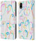Head Case Designs Offizielle Ninola Gesichter Weiß Bunt Leder Brieftaschen Handyhülle Hülle Huelle kompatibel mit Apple iPhone XR