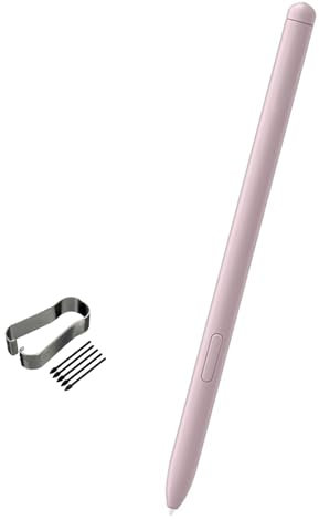 Galaxy Tab S6 Lite S Pen Replacement for Samsung Galaxy Tab S6 Lite (EJ-PP610) Stylus Touch S Pen(NoBluetooth) + Replacement Tips/Nibs, Chiffon Pink