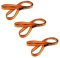 NewDoar Kletterschlinge 16 mm Nylon-Schlingenläufer 22 KN 4840 LB Kletterseil zum Klettern, Erstellen von Ankersystemen, Abseilausrüstung, perfekt für Baumarbeiten-Orange/60/3