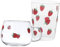 Zerodeko 2 Piezas vaso de fresa taza de vidrio con capacidad grande taza de vidrio duradera vaso de té con leche taza de cristal kawaii Tazas de cafe taza de expreso taza de te