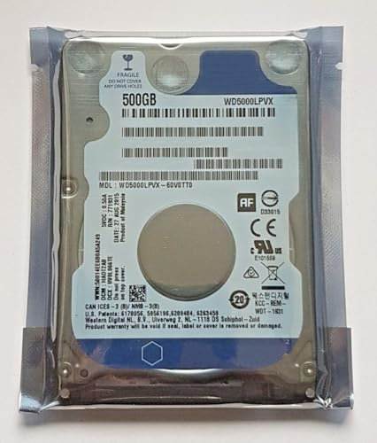 500 GB SATA WD5000LPVX-60V0TT0 5400rpm 8MB 2.5 Inch Hard Drive